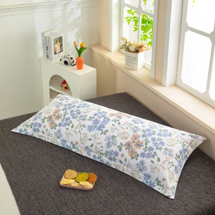 91家纺网 家纺一手货源 找家纺 喜相逢家纺2024新款 D26-双人枕套-纯棉磨毛长枕套全棉磨毛