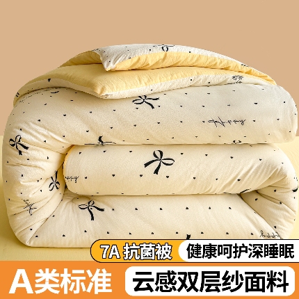 91家纺网 家纺一手货源 找家纺 （总）小石头家纺 2025新款A类全棉纯棉豆豆绒大豆被 被子冬被被芯春秋被