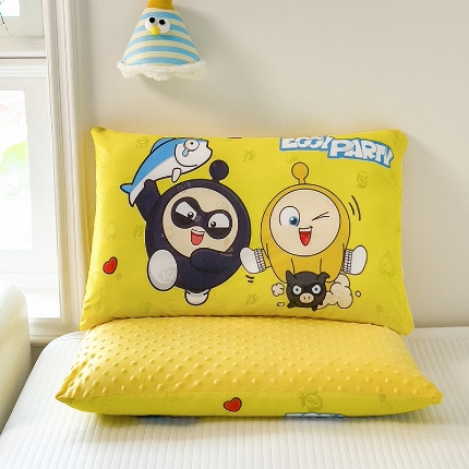 91家纺网 家纺一手货源 找家纺 （总）云恋 2025卡通全棉儿童豆豆枕午睡枕学生枕头幼儿园枕头小孩男孩女孩枕芯加枕套可拆卸