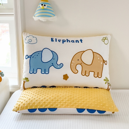 91家纺网 家纺一手货源 找家纺 （总）云恋 2025卡通全棉儿童豆豆枕午睡枕学生枕头幼儿园枕头小孩男孩女孩枕芯加枕套可拆卸