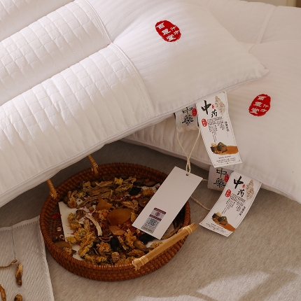 91家纺网 家纺一手货源 找家纺 （总）全棉枕芯枕头草本中药保健枕芯 枕头 有质检带包装纯棉枕芯