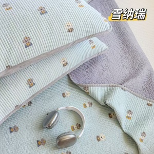 91家纺网 家纺一手货源 找家纺 （总）纯棉床盖三件套200*220 夹棉床盖榻榻米双人全棉床盖纯棉床单