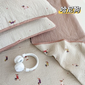 91家纺网 家纺一手货源 找家纺 （总）加大纯棉床盖三件套220*240 夹棉床盖榻榻米双人全棉床盖纯棉床单