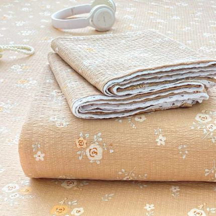 91家纺网 家纺一手货源 找家纺 （总）新款学生宿舍云感双层纱三件套 单人被罩床单枕套