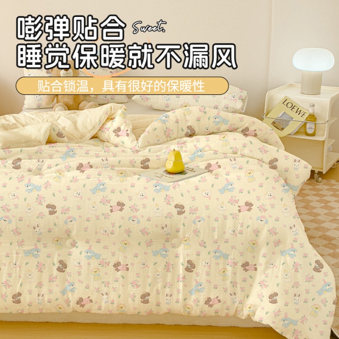 91家纺网 家纺一手货源 找家纺 （总）四季通用被芯 被加厚亲肤春秋被被芯宿舍单人学生四季通用棉被秋冬被