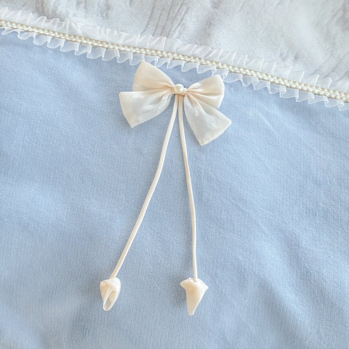 91家纺网 家纺一手货源 找家纺 苏东来家纺2025兔毛绒韩版工艺款花边牛奶绒四件套刺绣绣花套件 小美满天蓝