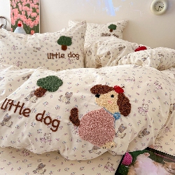 91家纺网 家纺一手货源 找家纺 （总）舒居家纺 2025新款13070全棉纯棉毛巾绣四件套,友谊结,玩伴,奇趣缤纷,可米宝贝,蛋糕熊