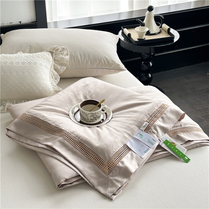 91家纺网 家纺一手货源 找家纺 总 2025春夏大提花轻奢美国进口Naia醋酯纤维夏被夏凉被空调被子被