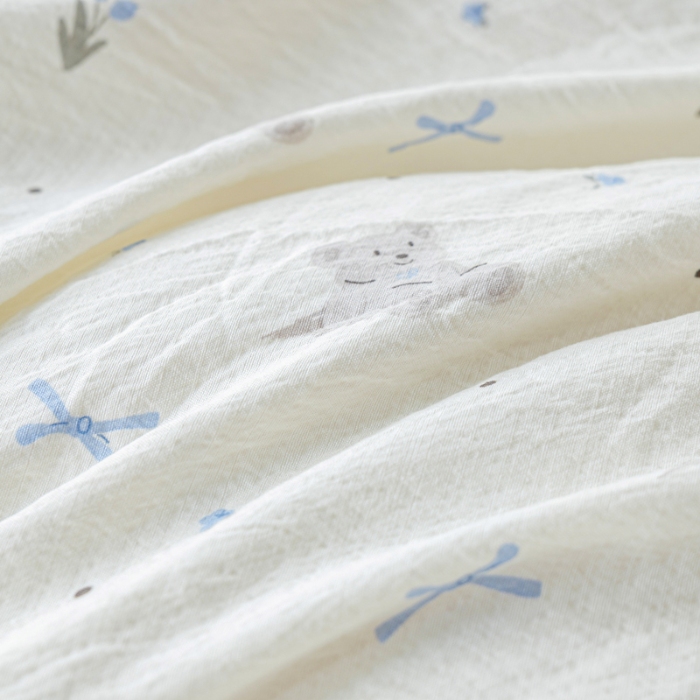 91家纺网 家纺一手货源 找家纺 （总）奇丝雅2025新款A类有氧超柔云感双层纱床单单件学生宿舍家用四季通用床单两件套三件套