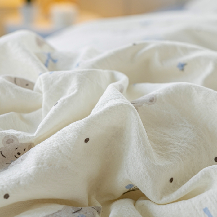 91家纺网 家纺一手货源 找家纺 （总）奇丝雅2025新款A类有氧超柔云感双层纱床单单件学生宿舍家用四季通用床单两件套三件套