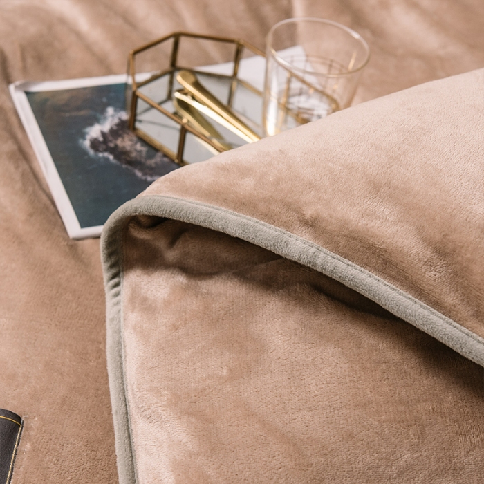 91家纺网 家纺一手货源 找家纺 总Y-DGN 秋冬纯色牛奶四件套黑金系列法莱绒水晶绒加厚