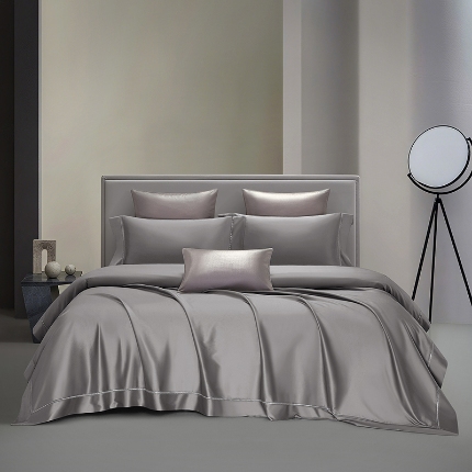 91家纺网 家纺一手货源 找家纺 （总）【2025】140支140S全棉纯色四件套镂空款可选多件套可定制