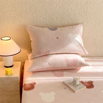 91家纺网 家纺一手货源 找家纺 （总）宝莱利家纺 2025全棉100棉高品质生态磨毛单枕套 质检合格