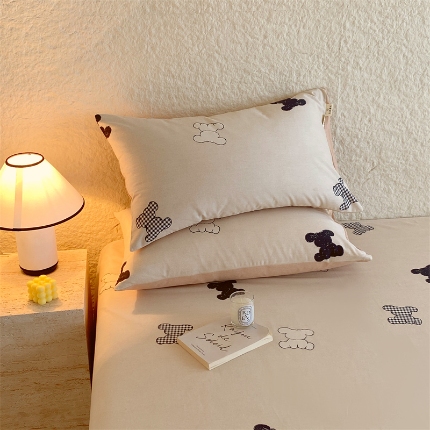 91家纺网 家纺一手货源 找家纺 （总）宝莱利家纺 2025全棉100棉高品质生态磨毛单枕套 质检合格