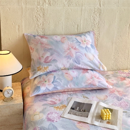 91家纺网 家纺一手货源 找家纺 （总）宝莱利家纺 2025全棉100棉高品质生态磨毛单枕套 质检合格