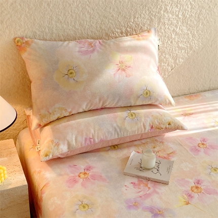 91家纺网 家纺一手货源 找家纺 （总）宝莱利家纺 2025全棉100棉高品质生态磨毛单枕套 质检合格