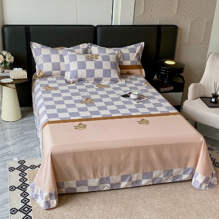 91家纺网 家纺一手货源 找家纺 （总）宝莱利家纺 2025加厚磨毛圆角床单  