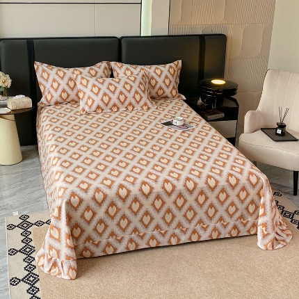 91家纺网 家纺一手货源 找家纺 （总）宝莱利家纺 2025加厚磨毛圆角床单  