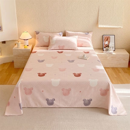 91家纺网 家纺一手货源 找家纺 （总）宝莱利家纺 2025全棉100棉高品质生态磨毛单床单 质检合格 