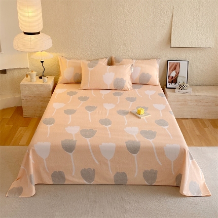 91家纺网 家纺一手货源 找家纺 （总）宝莱利家纺 2025全棉100棉高品质生态磨毛单床单 质检合格 