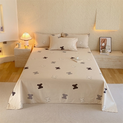 91家纺网 家纺一手货源 找家纺 （总）宝莱利家纺 2025全棉100棉高品质生态磨毛单床单 质检合格 