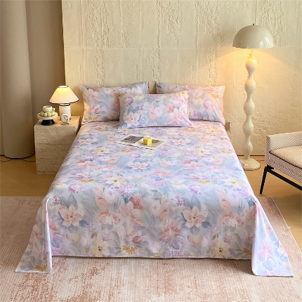 91家纺网 家纺一手货源 找家纺 （总）宝莱利家纺 2025全棉100棉高品质生态磨毛单床单 质检合格 