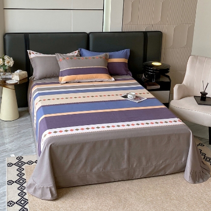 91家纺网 家纺一手货源 找家纺 （总）宝莱利家纺 2025加厚磨毛圆角床单  