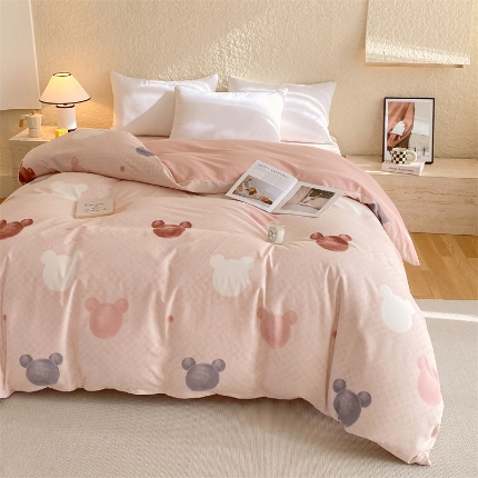 91家纺网 家纺一手货源 找家纺 （总）宝莱利家纺 2025全棉100棉高品质生态磨毛单被套  质检合格 