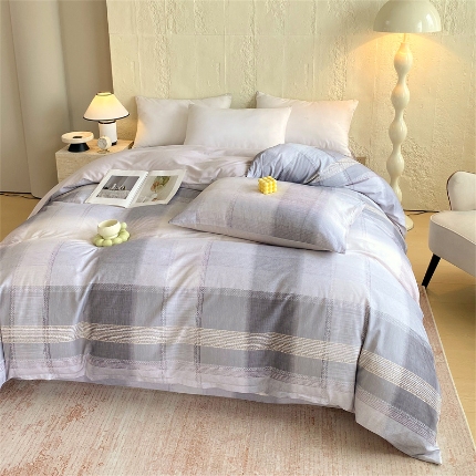 91家纺网 家纺一手货源 找家纺 （总）宝莱利家纺 2025全棉100棉高品质生态磨毛单被套  质检合格 