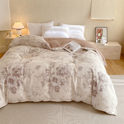 91家纺网 家纺一手货源 找家纺 （总）宝莱利家纺 2025全棉100棉高品质生态磨毛单被套  质检合格 