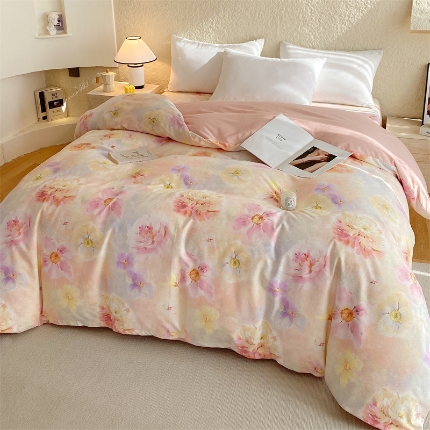 91家纺网 家纺一手货源 找家纺 （总）宝莱利家纺 2025全棉100棉高品质生态磨毛单被套  质检合格 