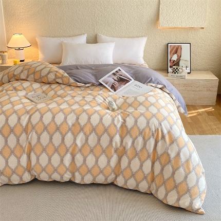 91家纺网 家纺一手货源 找家纺 （总）宝莱利家纺 2025全棉100棉高品质生态磨毛单被套  质检合格 