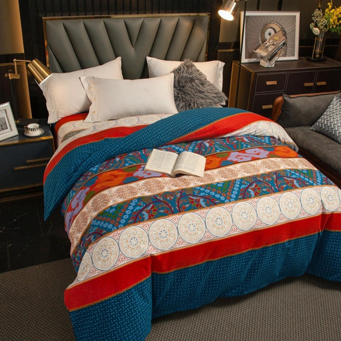 91家纺网 家纺一手货源 找家纺 （总）宝莱利家纺 2025加厚磨毛被套 