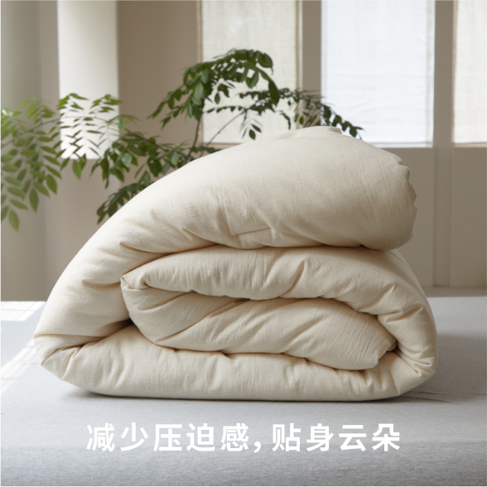 91家纺网 家纺一手货源 找家纺 （总）明治西川 麻间生息天然棉麻被子冬被抗菌纤维被芯婴幼儿标准A类懒人春秋被可机洗