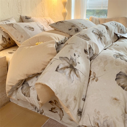 91家纺网 家纺一手货源 找家纺 （总）宝莱利家纺 2025全棉100棉高品质生态磨毛四件套 质检合格 