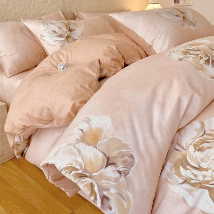 91家纺网 家纺一手货源 找家纺 （总）宝莱利家纺 2025全棉100棉高品质生态磨毛四件套 质检合格 