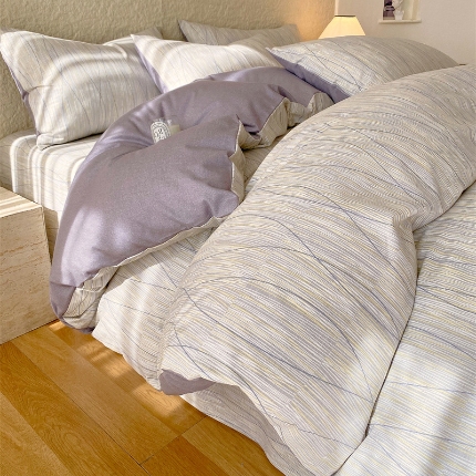 91家纺网 家纺一手货源 找家纺 （总）宝莱利家纺 2025全棉100棉高品质生态磨毛四件套 质检合格 