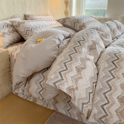 91家纺网 家纺一手货源 找家纺 （总）宝莱利家纺 2025全棉100棉高品质生态磨毛四件套 质检合格 