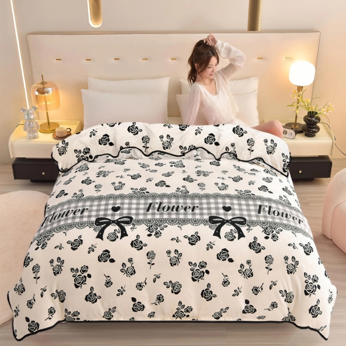 91家纺网 家纺一手货源 找家纺 （总）眠多宝2025爆款230克高克重牛奶绒单被套法莱绒水晶绒金貂绒被罩抖音快手直播单品--单被套