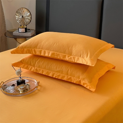 91家纺网 家纺一手货源 找家纺 （总）宝莱利家纺 2025高克重纯色喷气磨毛单枕套