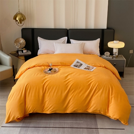 91家纺网 家纺一手货源 找家纺 （总）宝莱利家纺 2025高克重纯色喷气磨毛单被套