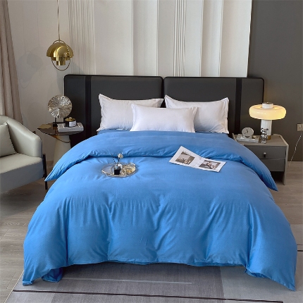 91家纺网 家纺一手货源 找家纺 （总）宝莱利家纺 2025高克重纯色喷气磨毛单被套