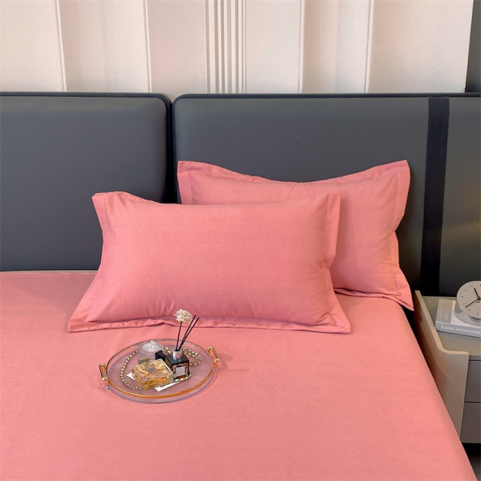 91家纺网 家纺一手货源 找家纺 （总）宝莱利家纺 2025高克重纯色喷气磨毛单枕套