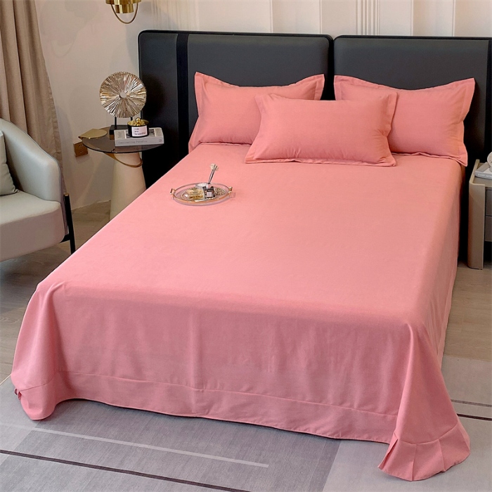 91家纺网 家纺一手货源 找家纺 （总）宝莱利家纺 2025高克重纯色喷气磨毛单床单