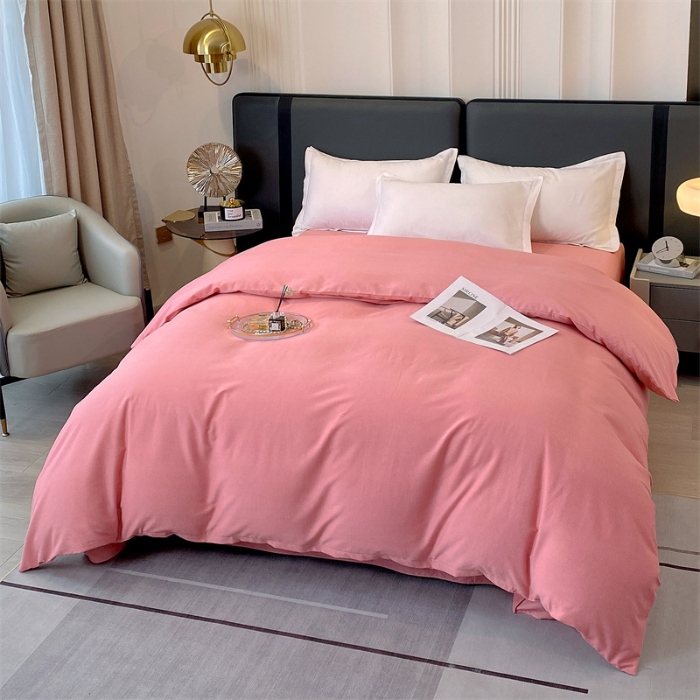 91家纺网 家纺一手货源 找家纺 （总）宝莱利家纺 2025高克重纯色喷气磨毛单被套