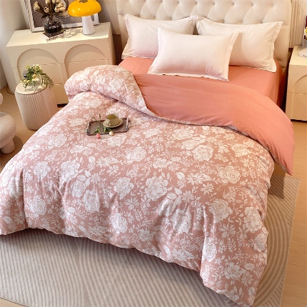 91家纺网 家纺一手货源 找家纺 （总）宝莱利家纺 2025高克重印花喷气磨毛单被套