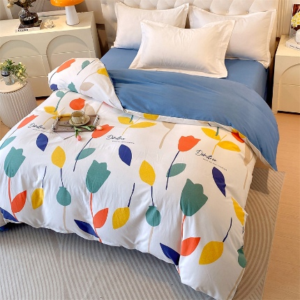 91家纺网 家纺一手货源 找家纺 （总）宝莱利家纺 2025高克重印花喷气磨毛单被套