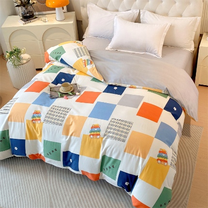 91家纺网 家纺一手货源 找家纺 （总）宝莱利家纺 2025高克重印花喷气磨毛单被套