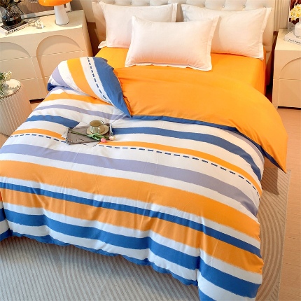 91家纺网 家纺一手货源 找家纺 （总）宝莱利家纺 2025高克重印花喷气磨毛单被套