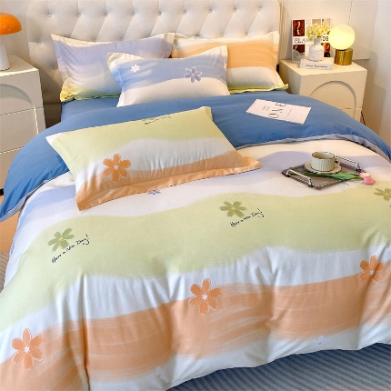 91家纺网 家纺一手货源 找家纺 （总）宝莱利家纺 2025高克重印花喷气磨毛四件套